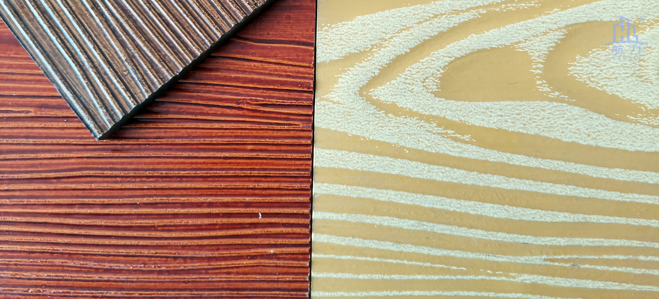 木紋系列適合于高檔別墅和居民樓房、舊房改造或者大型旅游景區(qū)、輕鋼別墅的正面，外墻和內(nèi)墻裝飾使用。鋪貼方式有披疊、干掛和直接上膠。板材的耐火性強(qiáng)，質(zhì)量輕，長(zhǎng)度可達(dá)3.05米。相比起瓷磚較為輕質(zhì)，比木板更耐用。